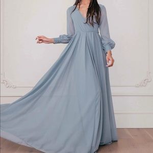 Jessa Kae Dusty Blue South of France dress 2X